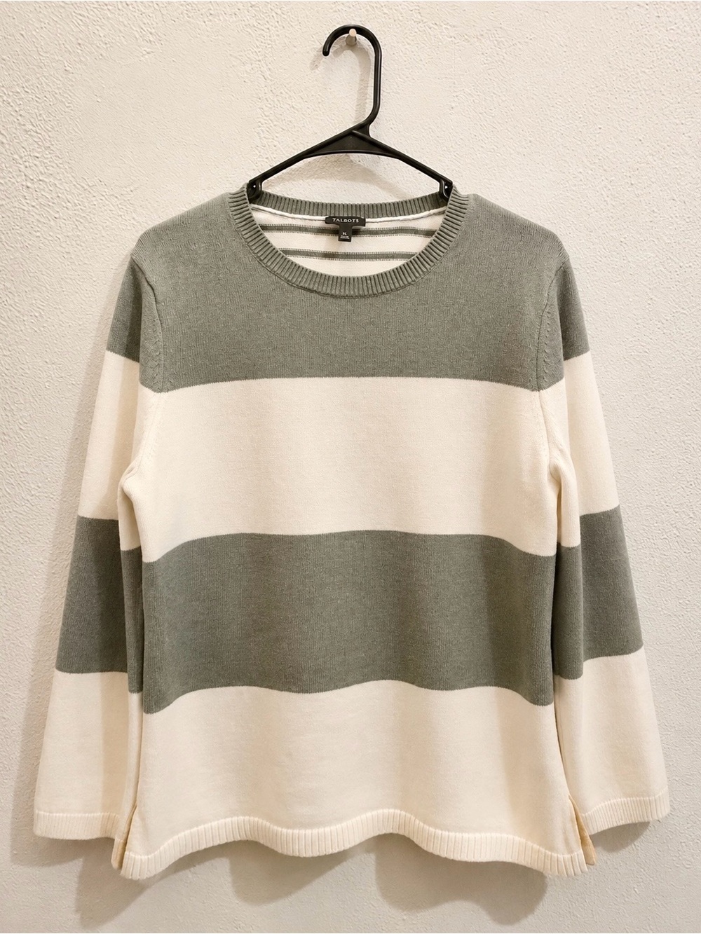 Talbots Striped Crewneck Sweater